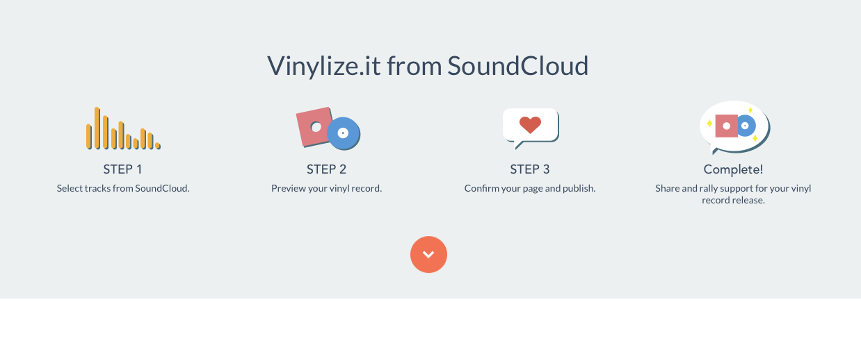 Vinylize it from soundcloud